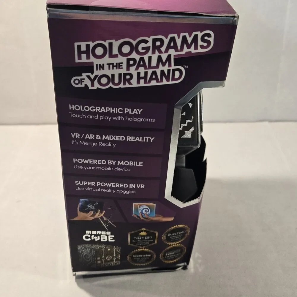 MERGE CUBE - FUN & EDUCATIONAL AUGMENTED REALITY STEM TOY FOR KIDS, LEARNING NEW